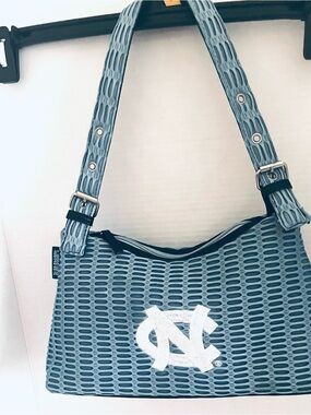 Alan Stuart NC Tar Heels Monogrammed Blue Shoulder Bag
